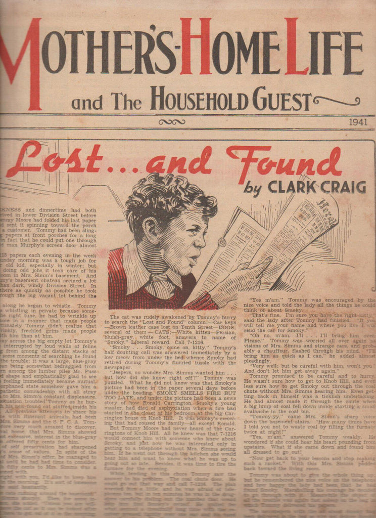 Mother's Home Life & the Household Guest April 1941 Clark Craig
