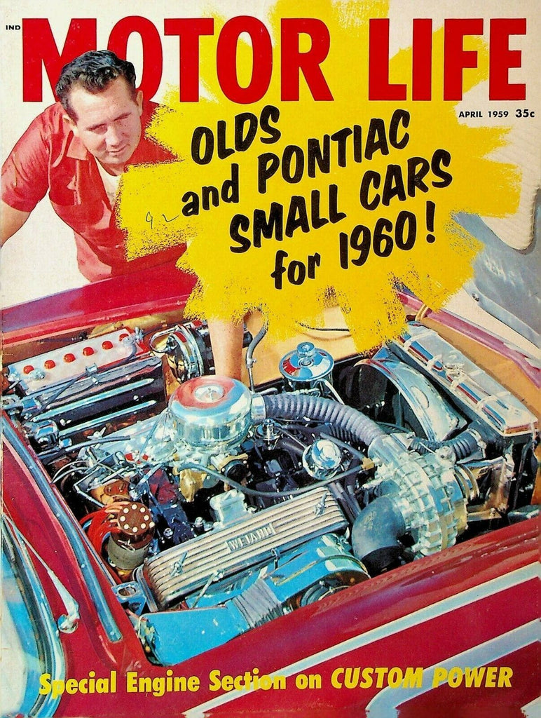 Motor Life Magazine April 1959 Corvette Mercury Olds Pontiac Campers