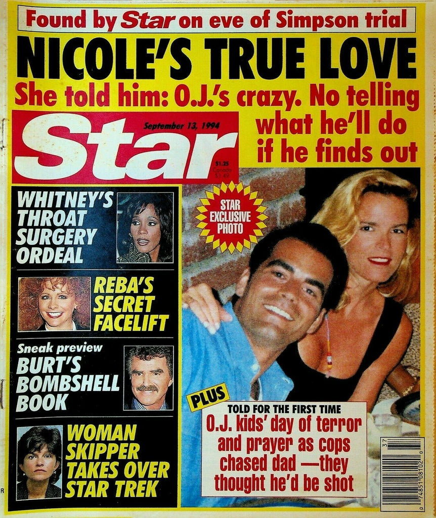 Star September 13 1994 OJ Simpson Star Trek Whitney Houston Burt Reynolds
