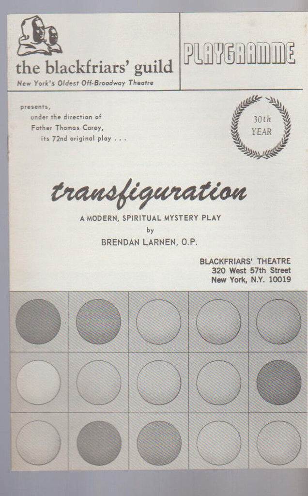 Blackfriars Guild Playgramme Transfiguration Brendan Larnen