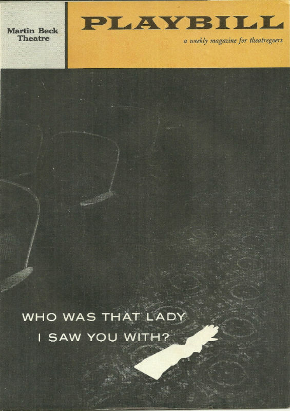 Who Was That Lady I Saw You With? Playbill May 26 1958 Larry Blyden