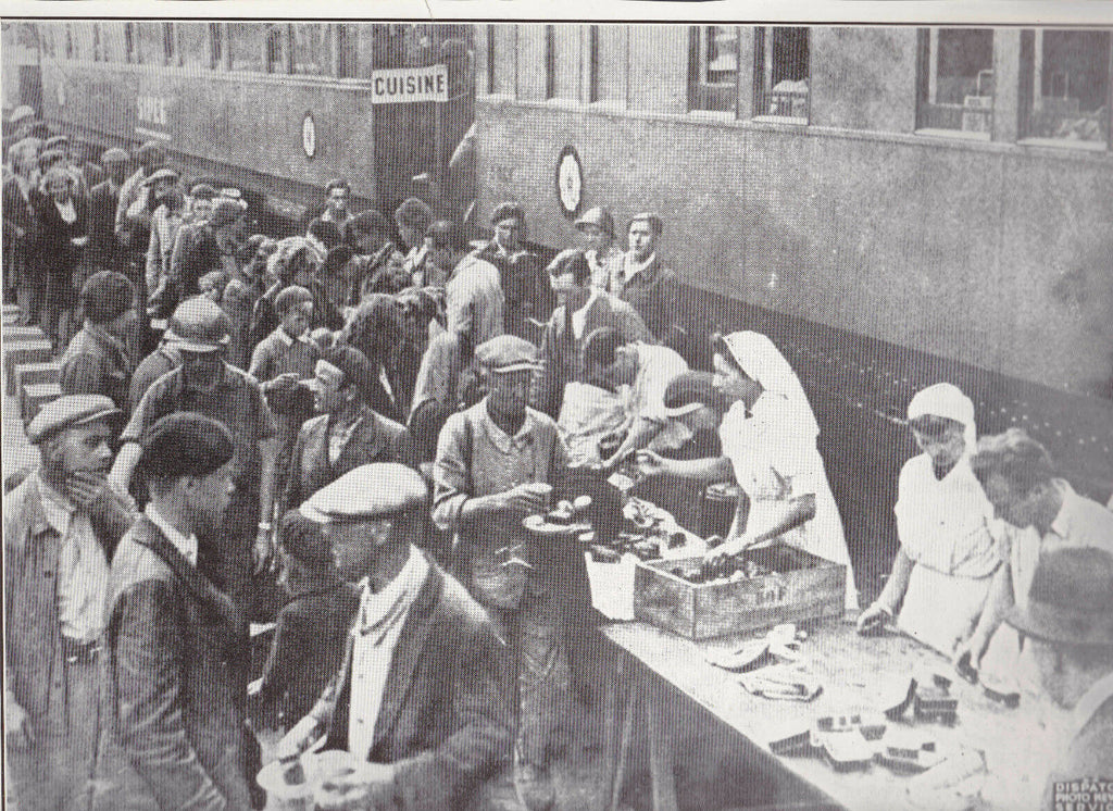 Le Creusot Bombing Victims Get Relief Aid WWII Dispatch Photo News Service