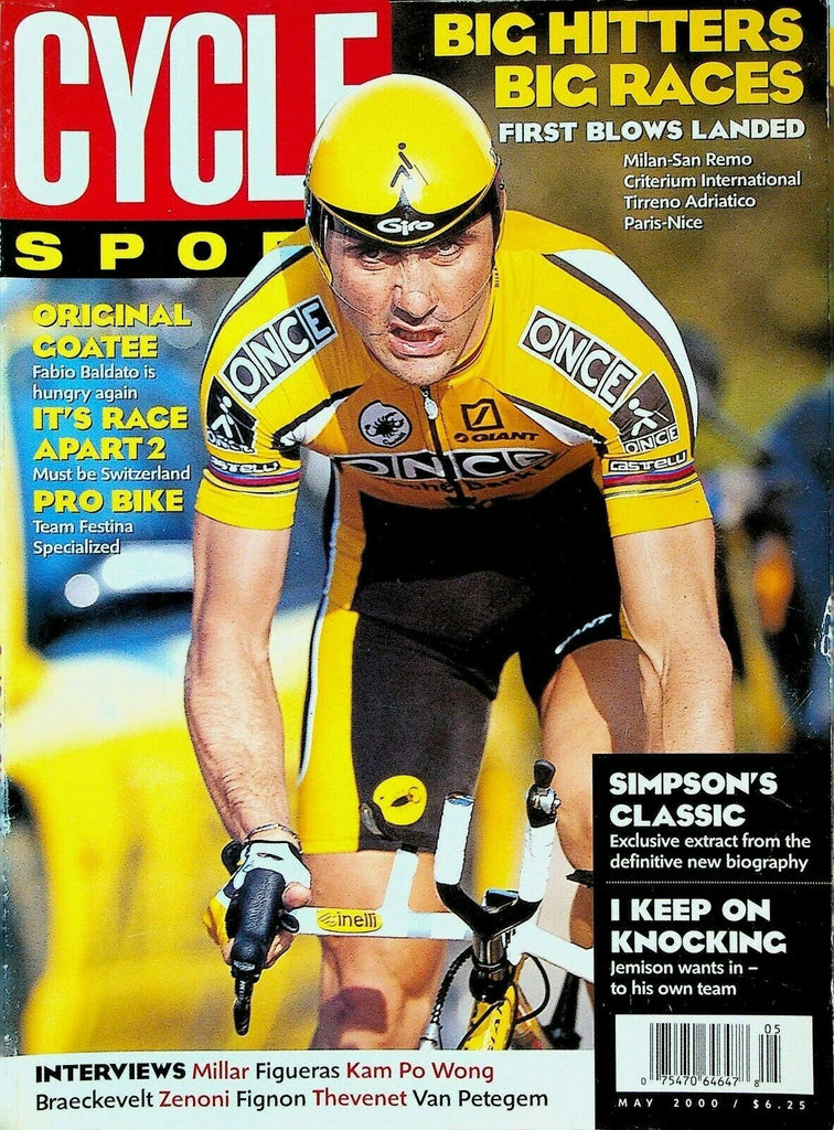 Cycle Sport Magazine May 2000 Fabio Baldato Oscar Freire Dave Millar