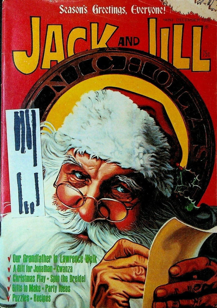 Jack & Jill Magazine December 1976 Santa Claus Christmas Lawrence Welk