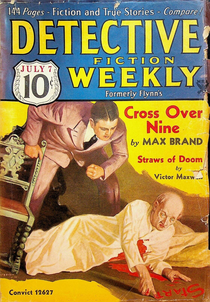 Detective Fiction Weekly Pulp July 7 1934 Max Brand Victor Maxwell