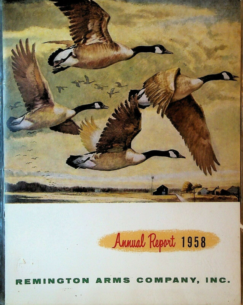 Remington Arms Company Annual Report 1958 Hunting Guns