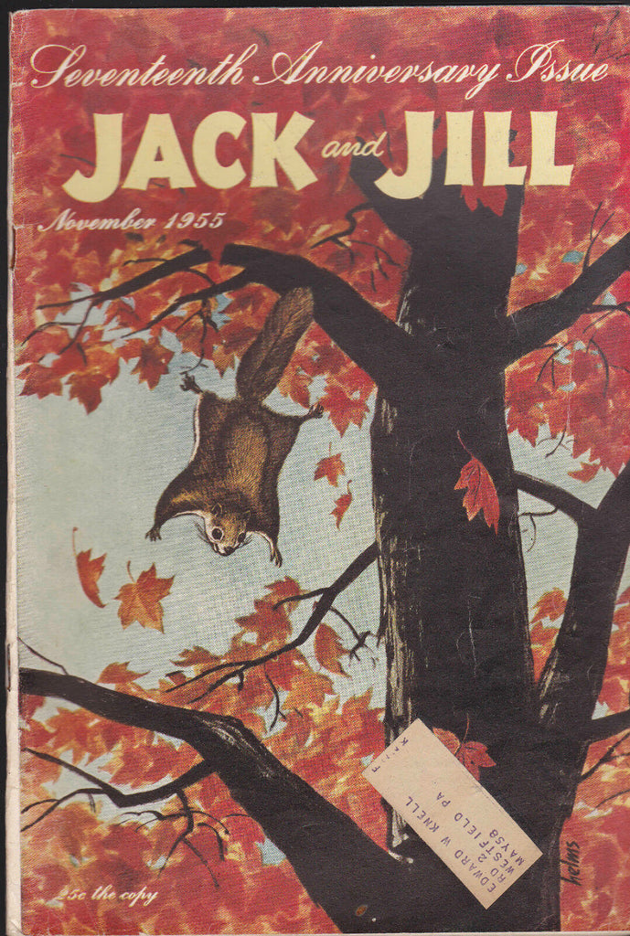 Jack and Jill Magazine Hobby Paper Doll Centerfold November 1955