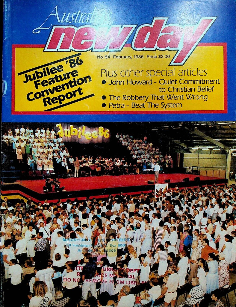 Australia's New Day Magazine February 1986 Jubilee 86 Petra John Howard