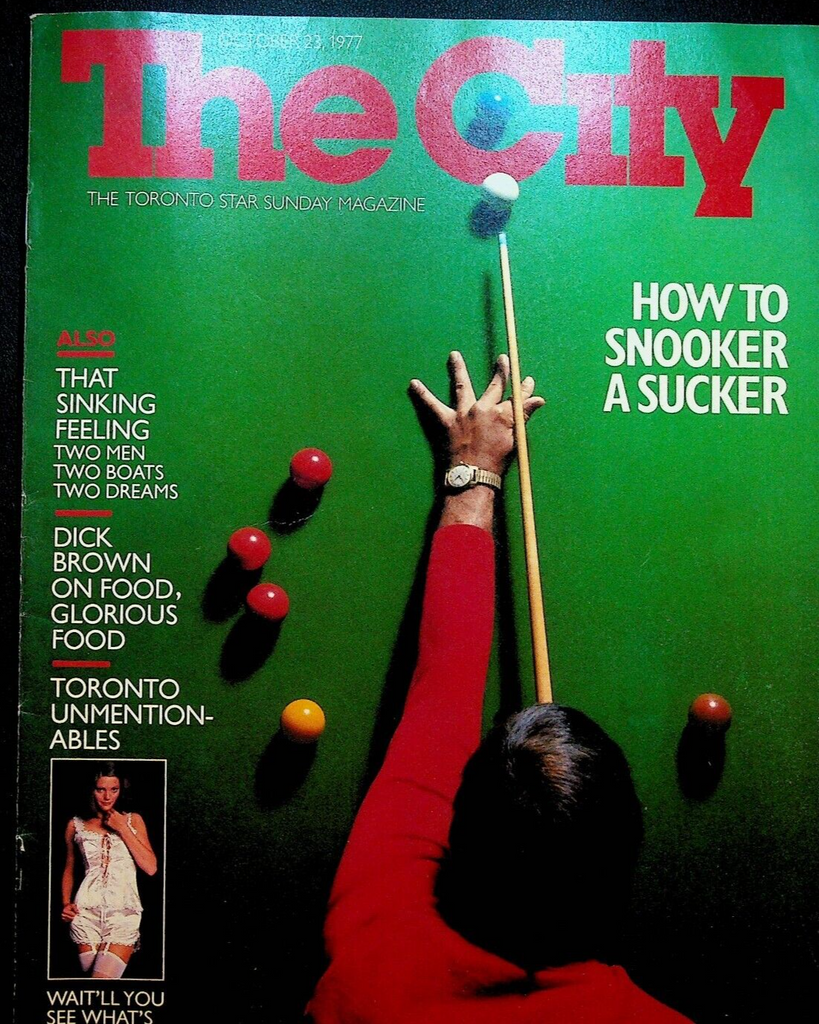 The City Magazine October 23 1977 Kirk Stevens Snooker