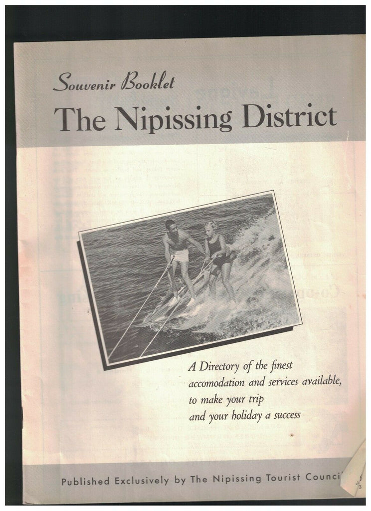 Nipissing District Souvenir Booklet North Bay Ontario Canada 1960s