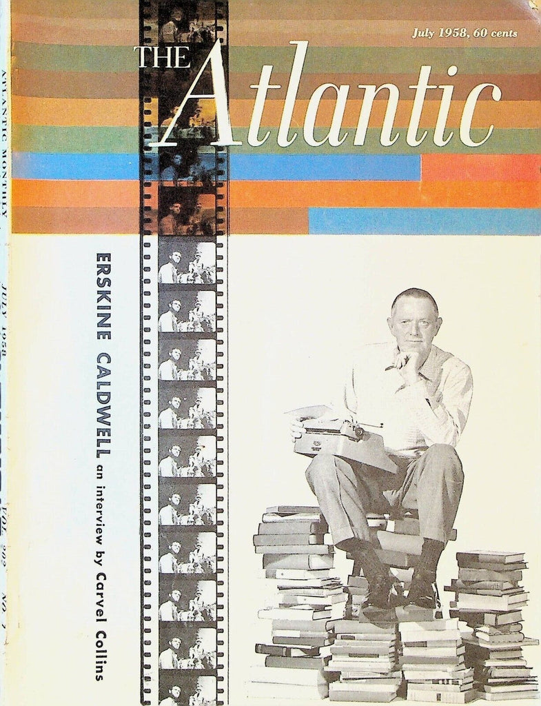 Atlantic Magazine July 1958 Erskine Caldwell Harold Ross Wallace Stegner