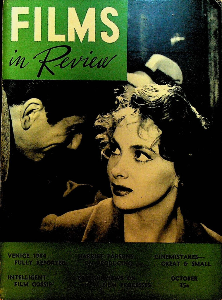 Films in Review October 1954 Gina Lollobrigida Rear Window Alfred Hitchcock