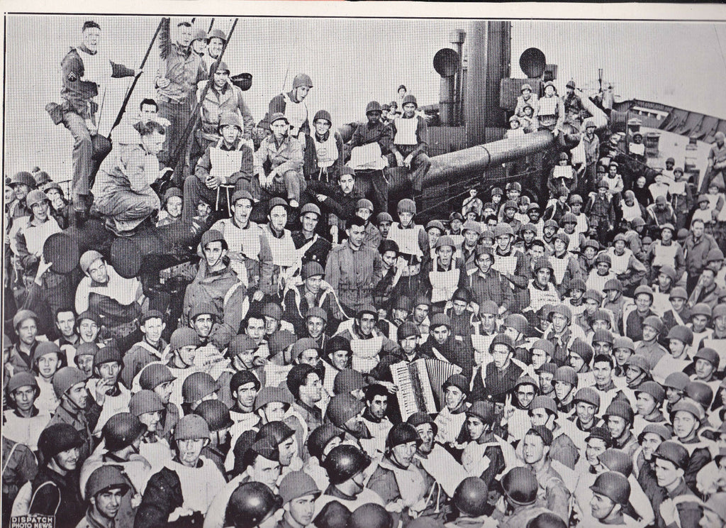 Vincent McGarvey Impromptu Concert  WWII Dispatch Photo News Service