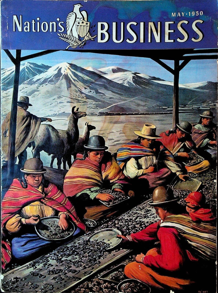 Nation's Business Magazine May 1950 Robert Brookings Belmont Park