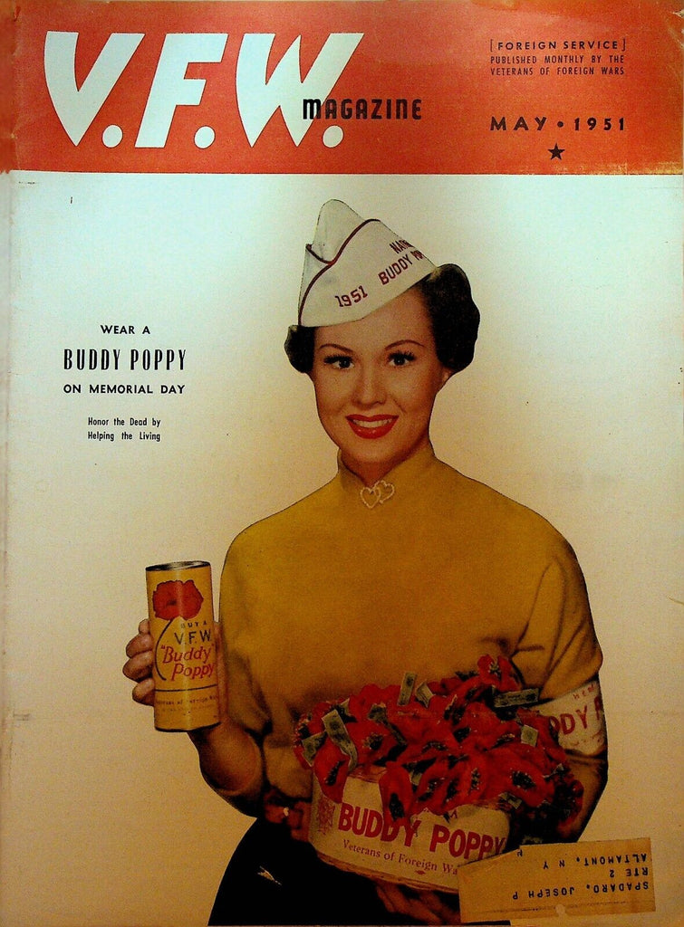 VFW Magazine May 1951 Virginia Mayo Veterans of Foreign Wars