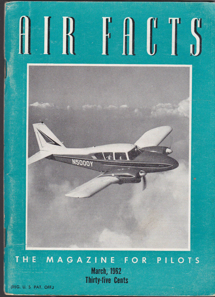 Air Facts Magazine March 1962 Aztec B  FREE US S/H