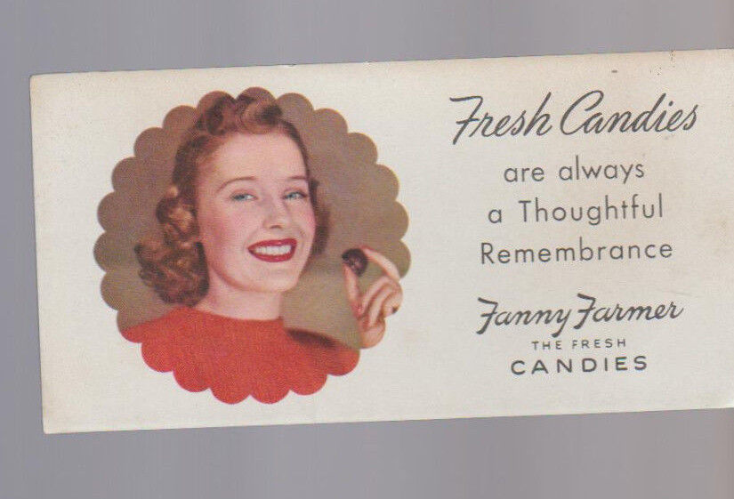 Fanny Farmer Candies Blotter Fresh Candies are Always a Thoughtful Remembrance