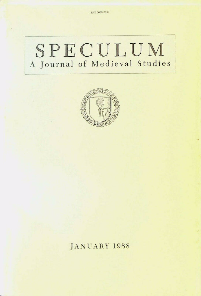 Speculum Journal of Medieval Studies January 1988 Sumer Canon Henry of Ghent