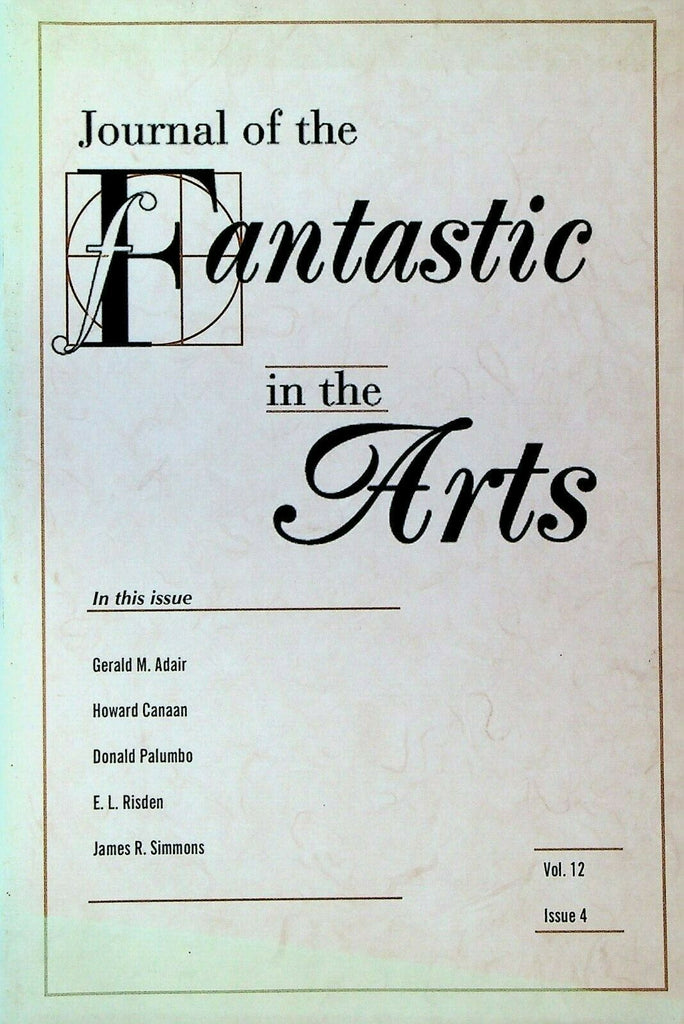 Journal of the Fantastic in the Arts 48 Fritz Leiber Dracula William Blake