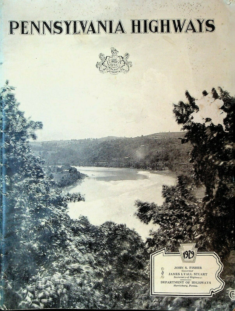 Pennsylvania Highways 1929 Book Travel Tourism Autos Cars