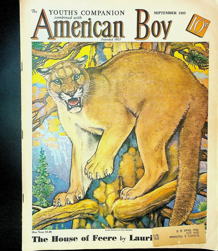 American Boy Magazine September 1935 Elephant Laurie Erskine LR Davis