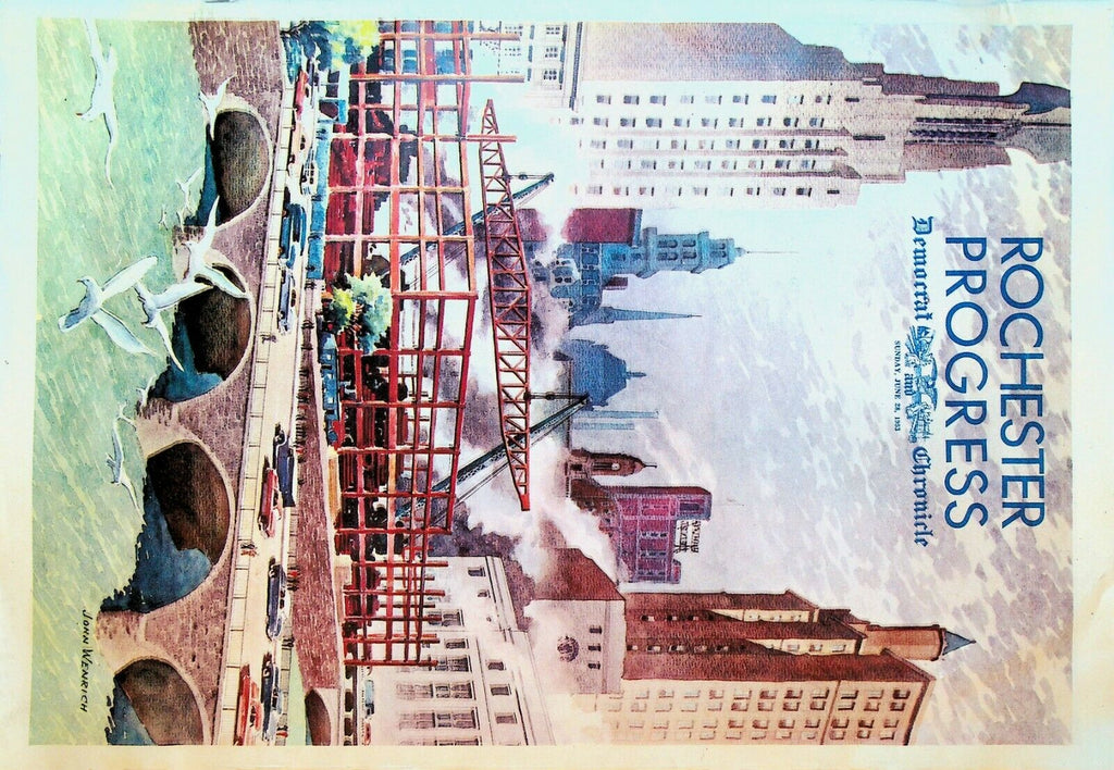Rochester NY Progress June 28 1953 Democrat & Chronicle Supplement History Ads