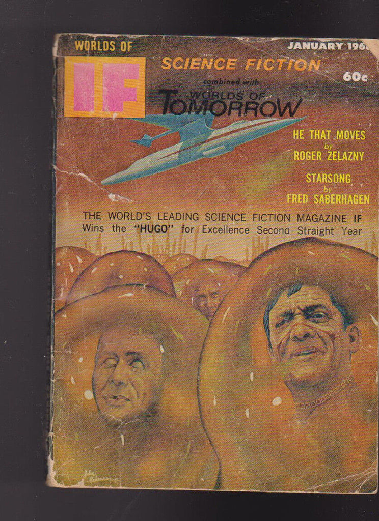 If Worlds of Science Fiction January 1968 Roger Zelazny Fred Saberhagen