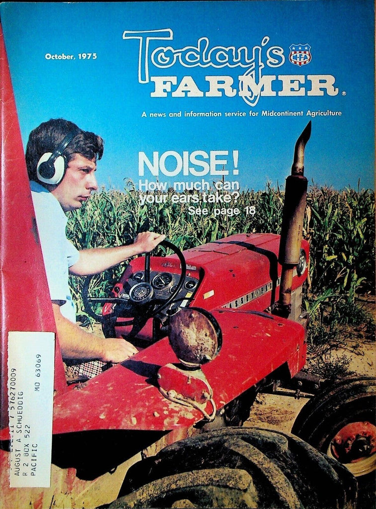 Today's Farmer Magazine October 1975 David Baker Ed Jones Brookfield Mo