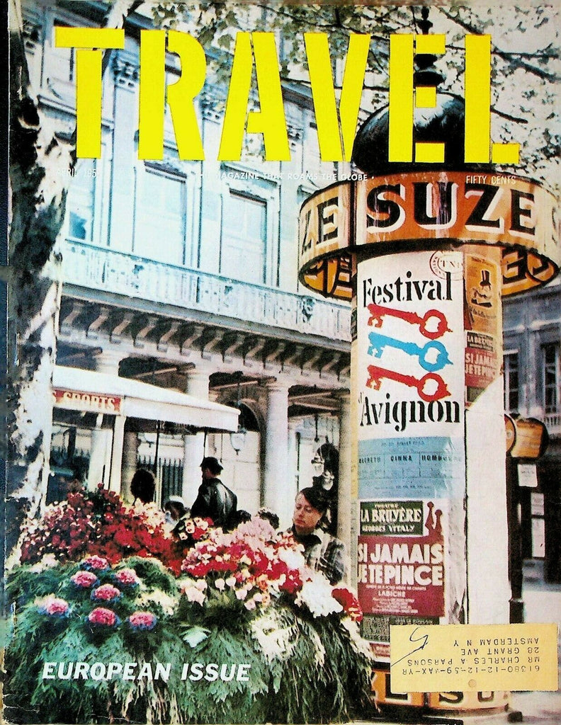 Travel Magazine April 1959 Normandy Italy Poros Norway England Copenhagen