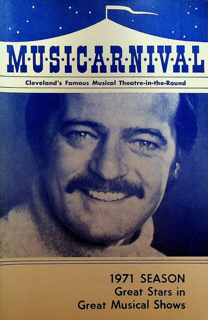 Musicarnival 1971 Program Cleveland Robert Goulet Show Norm Crosby Primo People