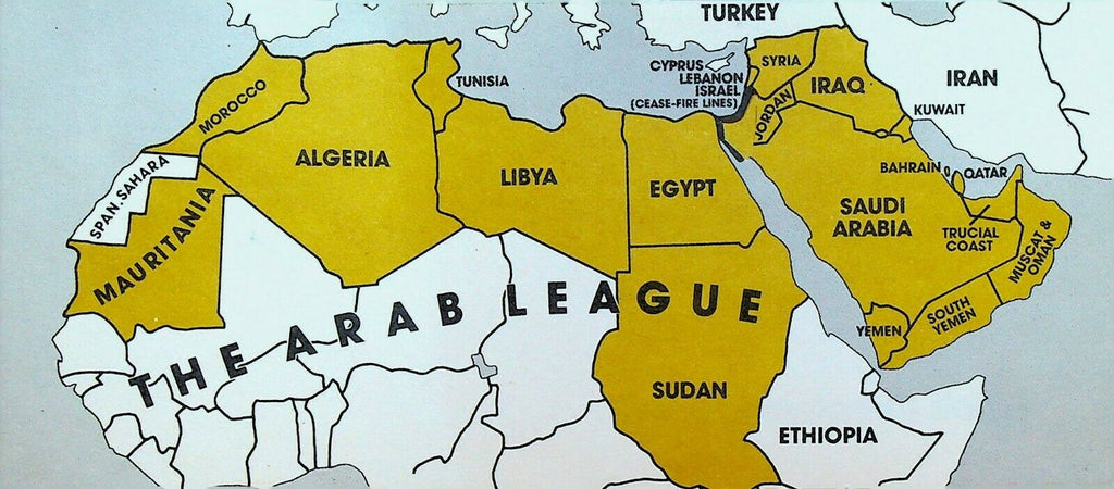 Anti-Defamation League of B'nai B'rith Israel Arab League Card 1960s