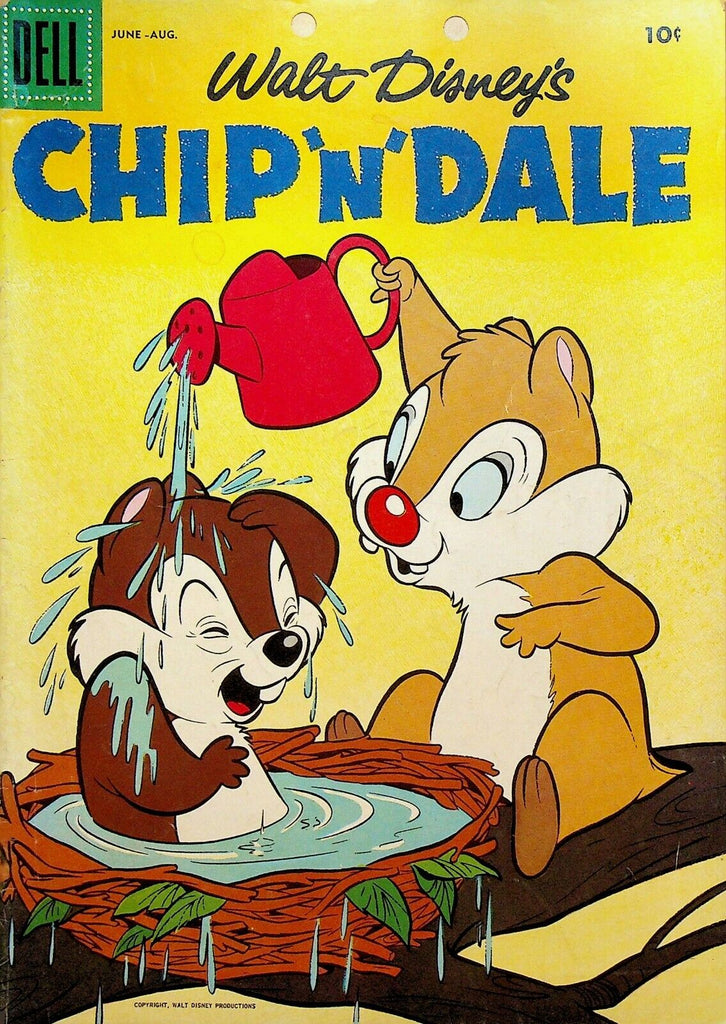 Chip n Dale 6 1956 Dell Comics Walt Disney Bird Nest Watering Can