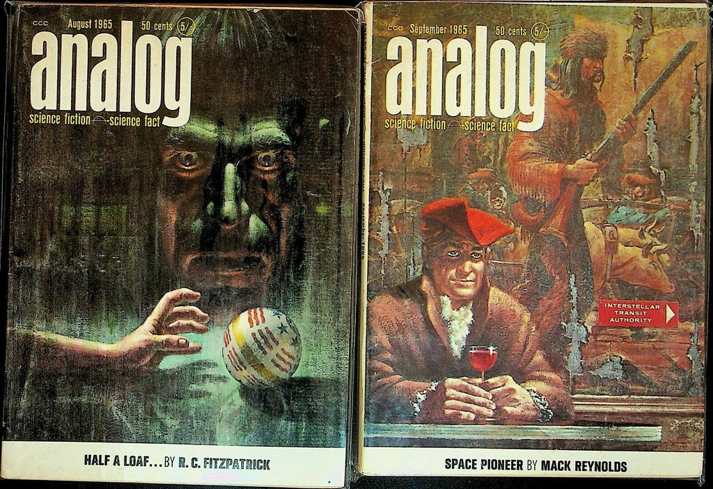 Analog Magazine Lot of 24 1960s 1970s Science Fiction Poul Anderson Ron Goulart