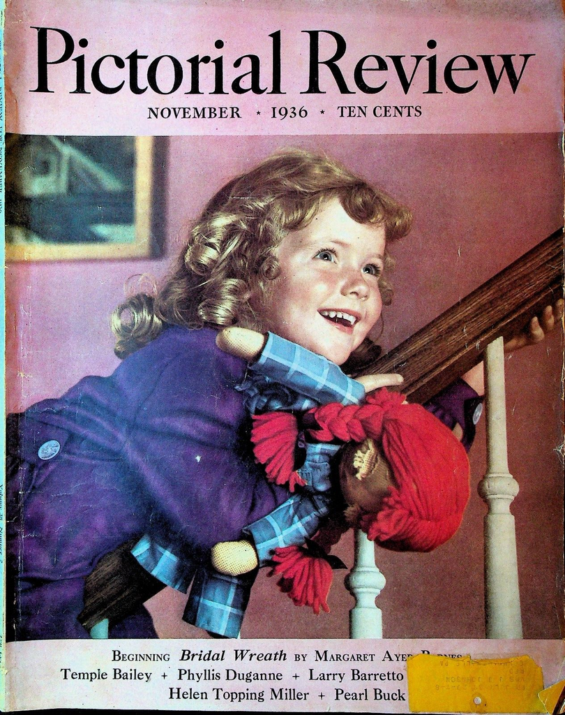 Pictorial Review November 1936 Pearl S Buck Temple Bailey Ursula Parrott