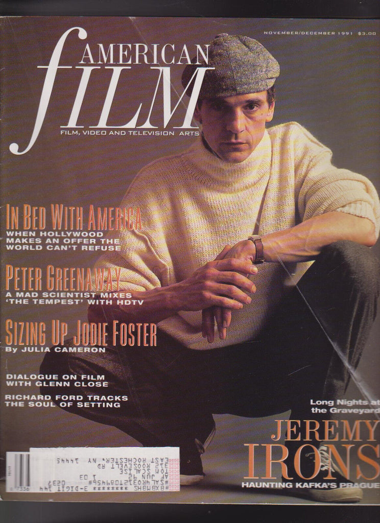 American Film Magazine Jeremy Irons Jodie Foster Peter Greenway November 1991