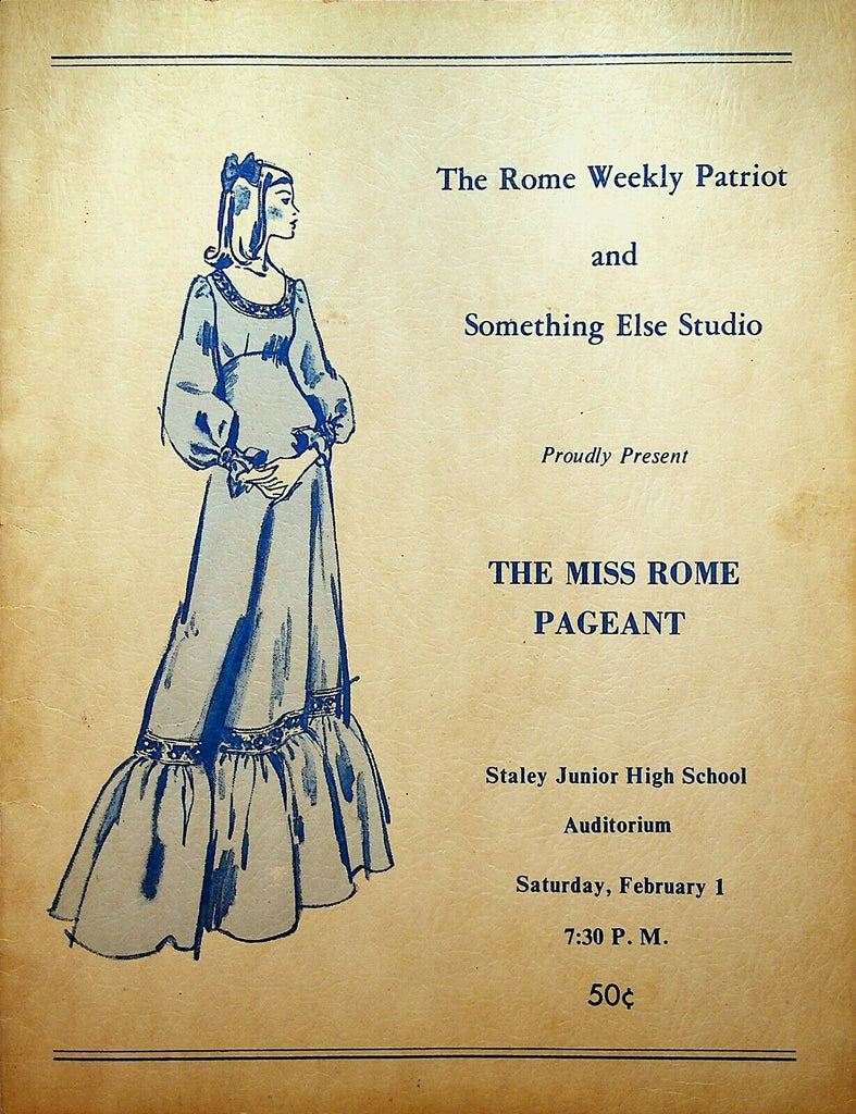 The Miss Rome Pageant Program 1975 Rome Upstate NY Beauty Pageant