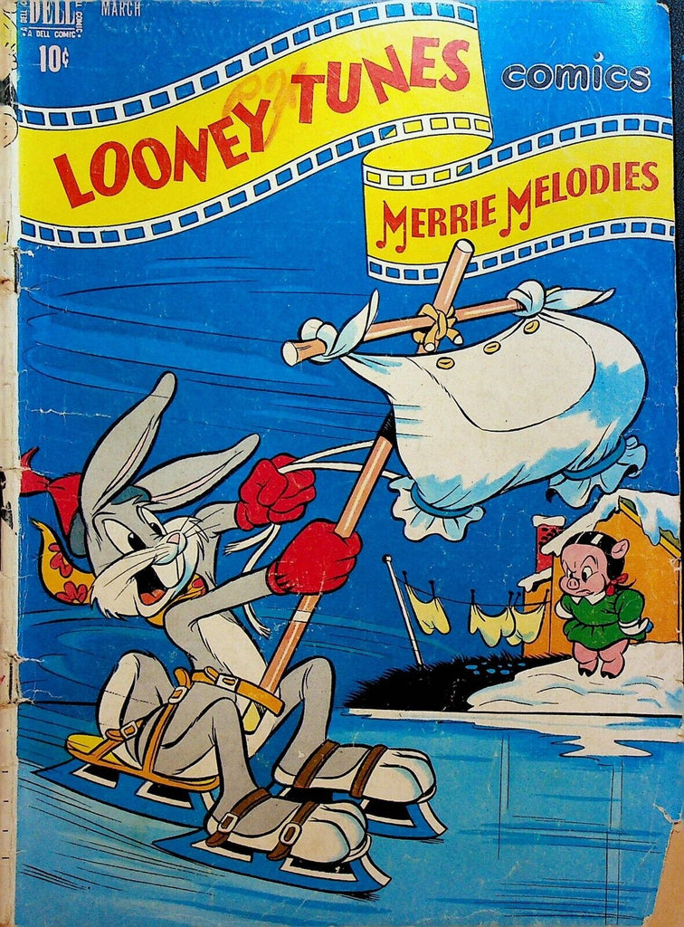 Looney Tunes 89 Dell Comics 1949 Ice Skates Bugs Bunny Petunia Pig