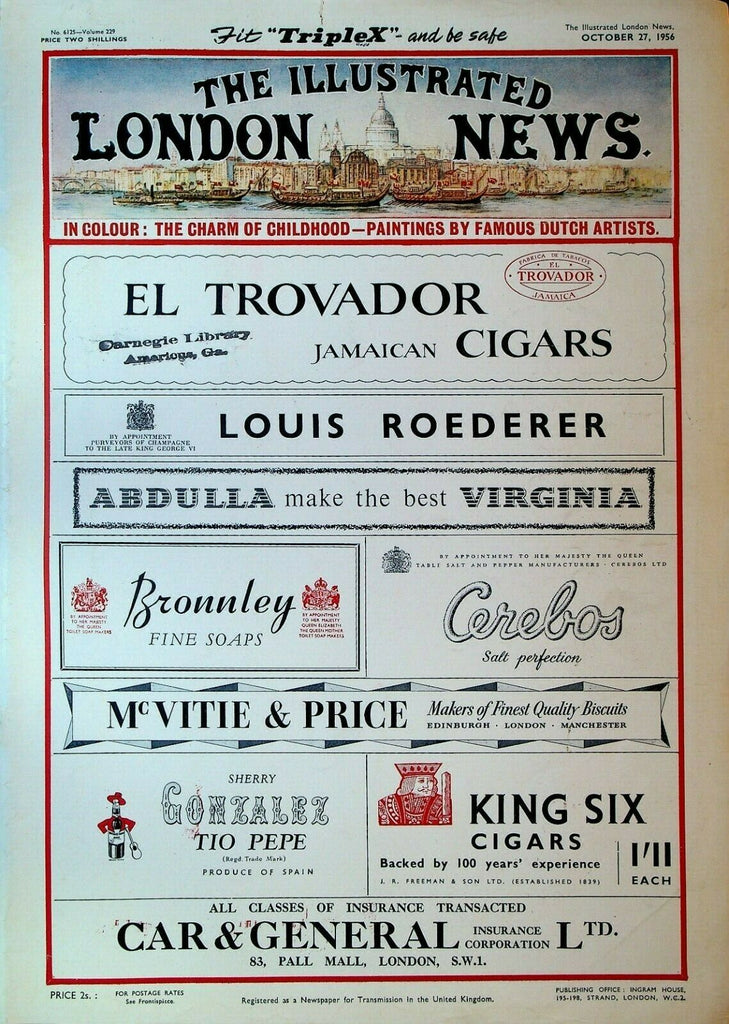 Illustrated London News October 27 1956 Sir Malcolm Sargent Adrian Boult