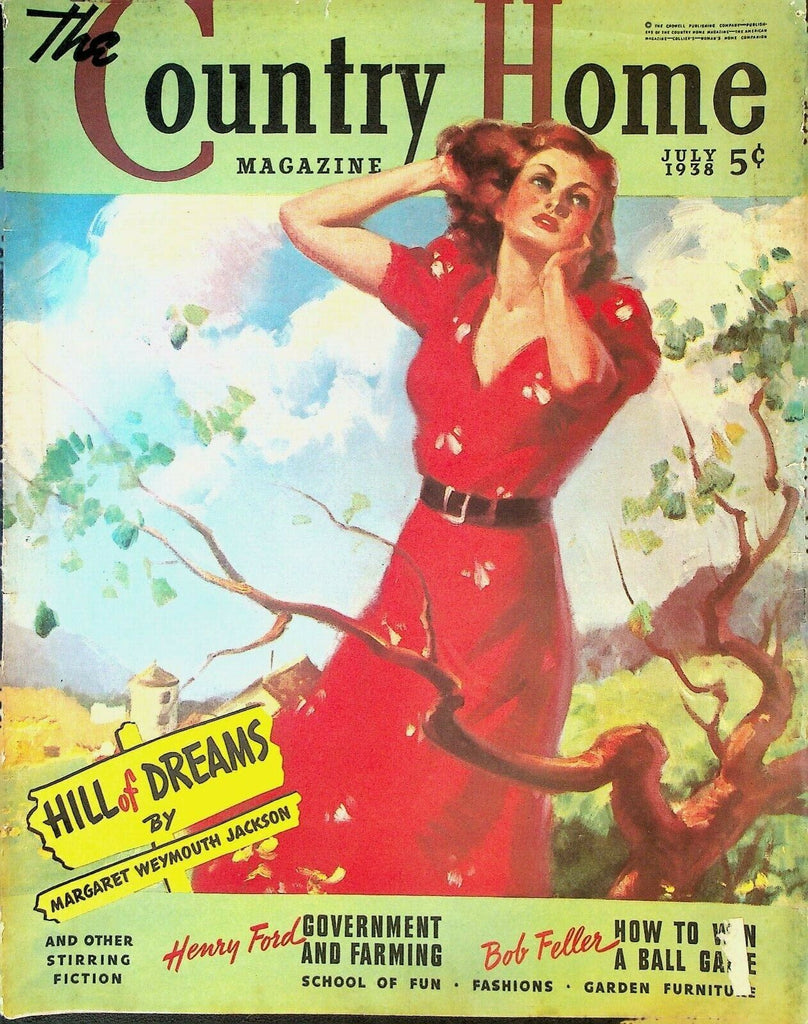 Country Home Magazine July 1938 Bob Feller Margaret Weymouth Jackson