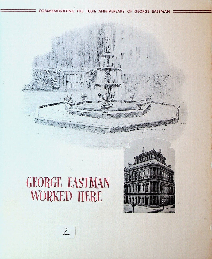 Rochester Savings Bank 1954 George Eastman Worked Here Booklet