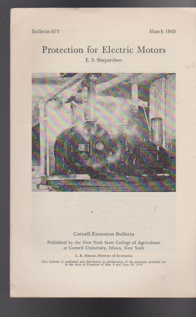 Protection for Electric Motors ES Shepardson Bulletin 673 March 1945