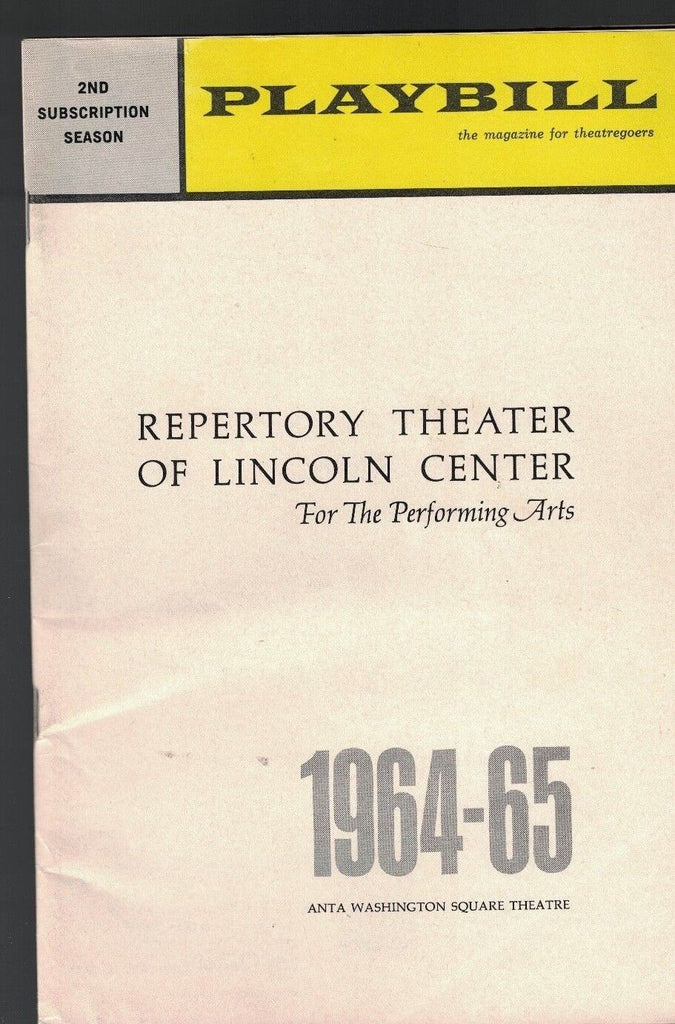 Repertory Theater of Lincoln Center Playbill January 1965 Tartuffe