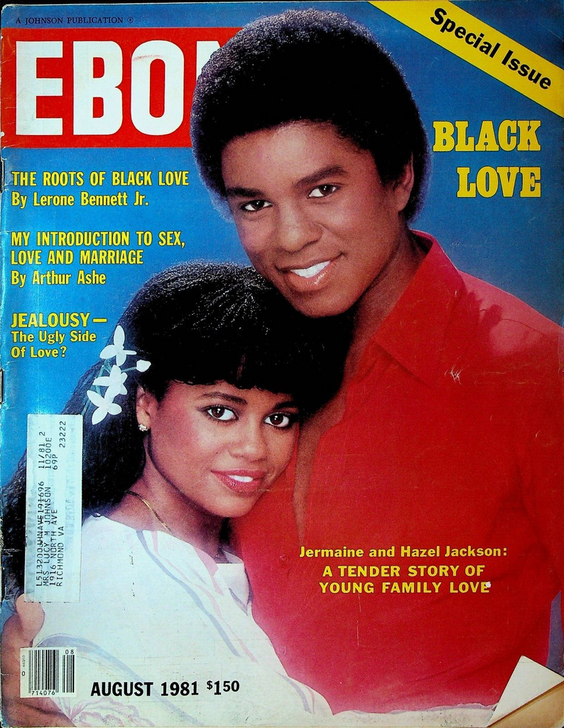 Ebony Magazine August 1981 Jermaine & Hazel Jackson Arthur Ashe Earl Caldwell