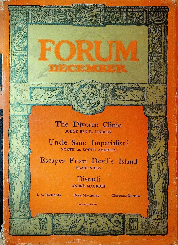 Forum Magazine December 1927 Black Voting in White South Devil's Island