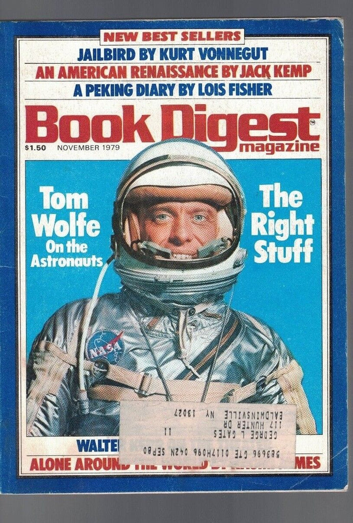 Book Digest Magazine November 1979 Tom Wolfe Right Stuff Kurt Vonnegut Jack Kemp