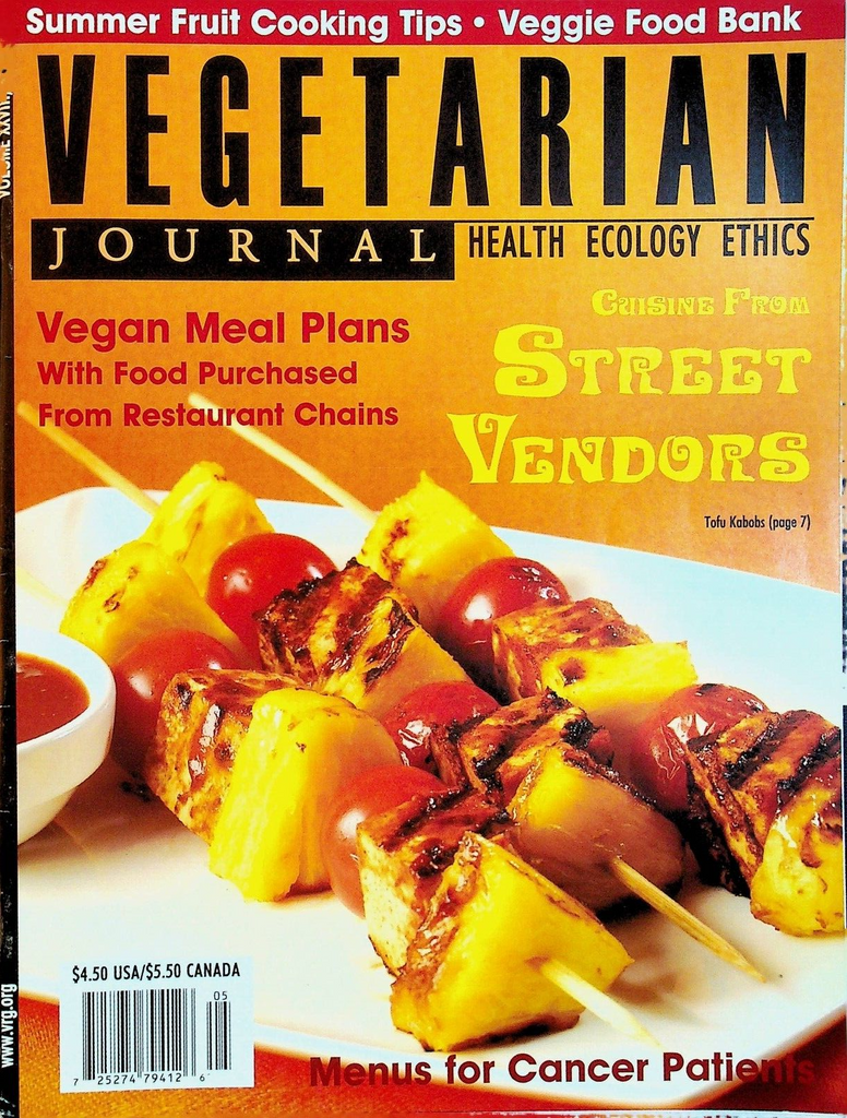 Vegetarian Journal Vol XXVI1I #3 2009 Street Vendors Cancer Patient Menus