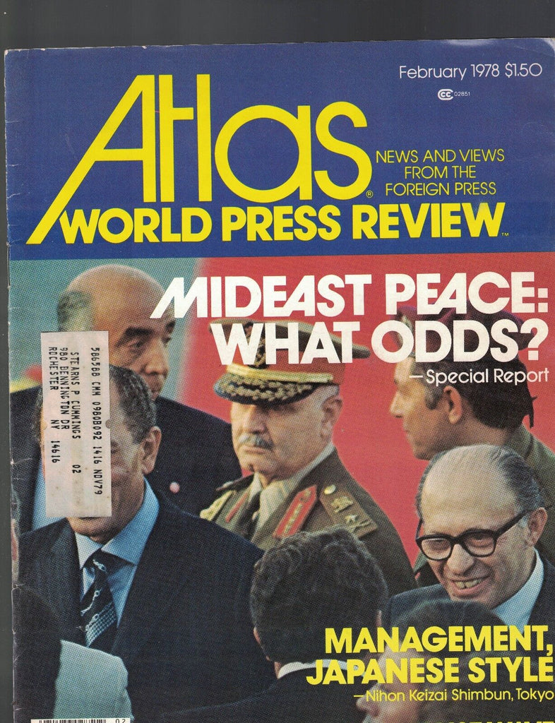 Atlas Magazine February 1978 Islam's Fundamentalist Wave Mideast Peace