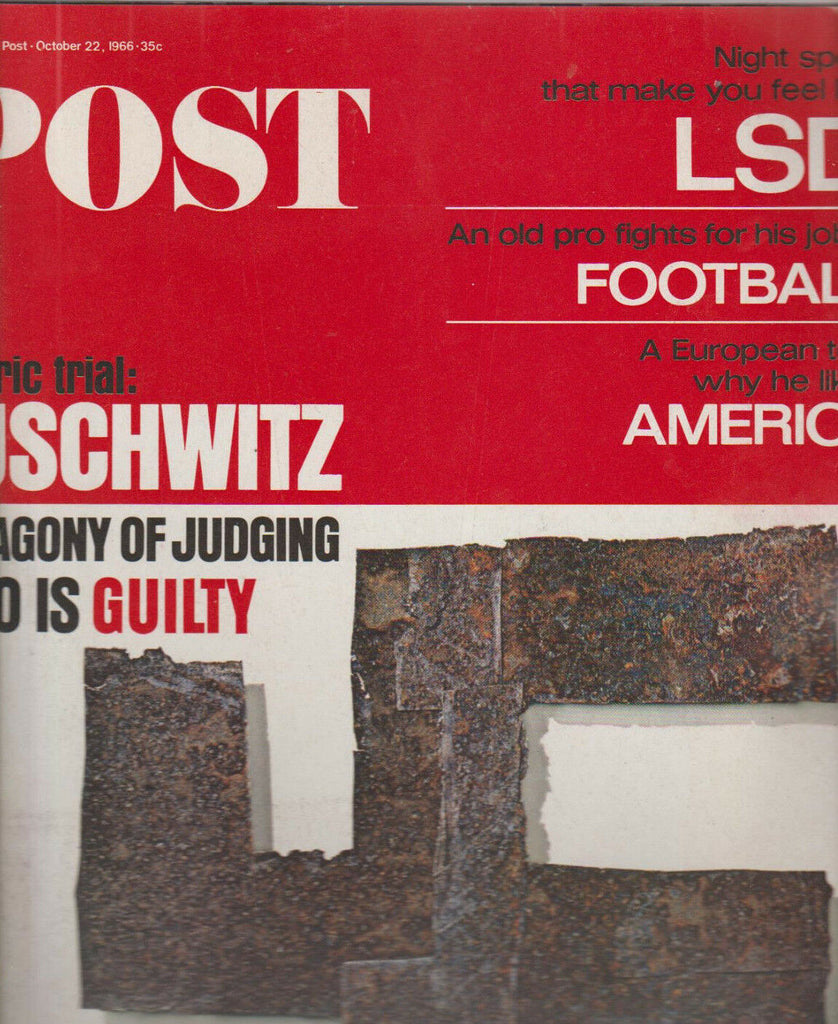 Saturday Evening Post October 22 1966 Auschwitz LSD Ollie Matson