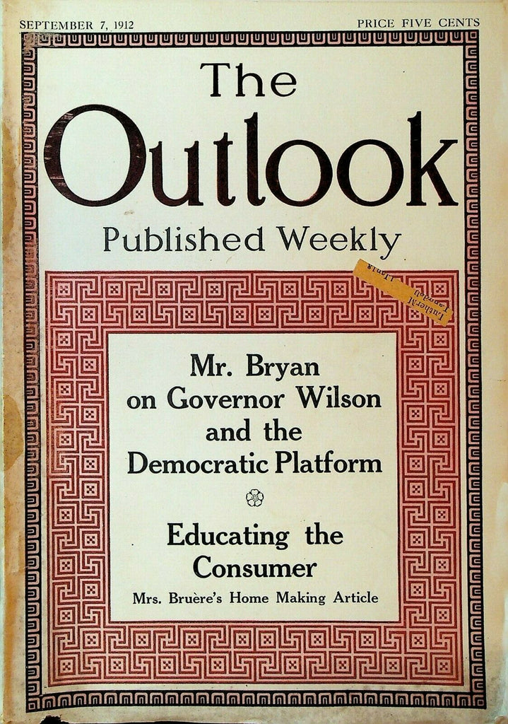 Outlook Magazine September 7 1912 Lawn Tennis Bar Association & Blacks