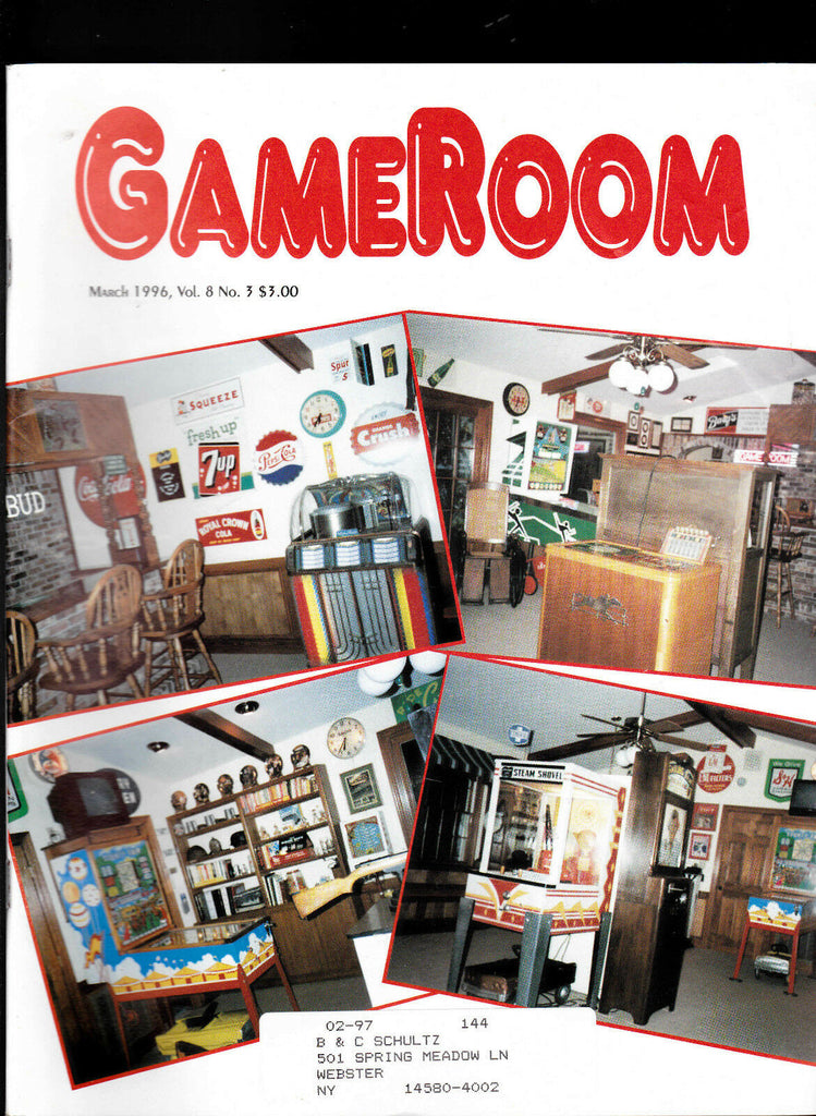 GameRoom Magazine Miniature Pinball Coin Op March 1996